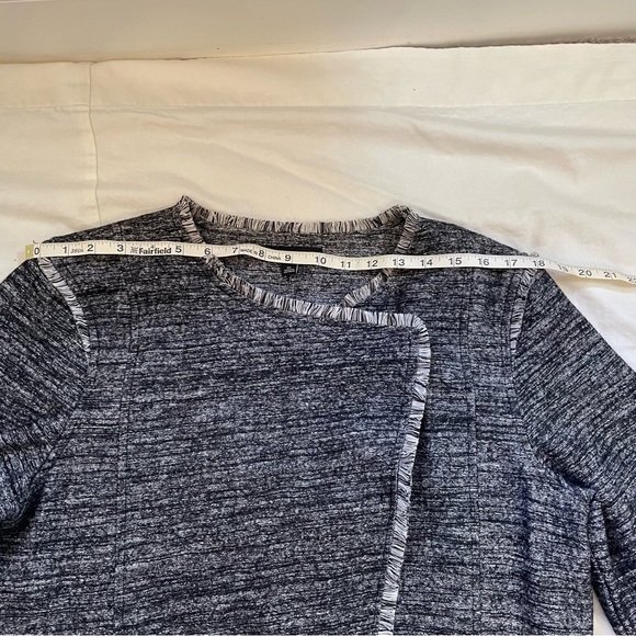 Banana Republic XL Preowned Tweed Grey Black Blazer/Jacket for Business/Casual - Picture 9 of 13